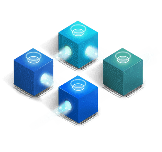 Blockchain Development Solutions Illustration