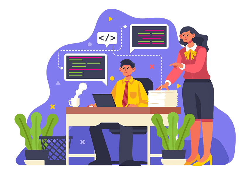 .NET Development Illustration