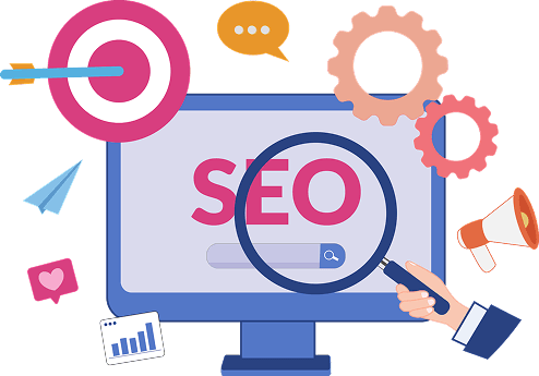 Search Engine Optimization Services Illustration