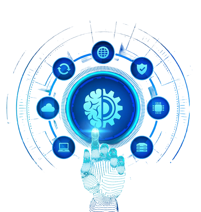 AI and Machine Learning Solutions Illustration